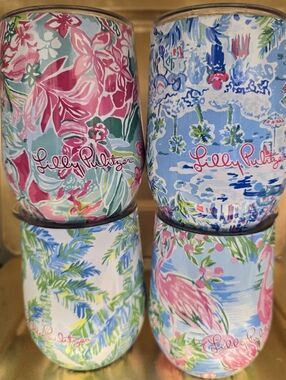 NWT Lilly Pulitzer Tumbler Bundle Of 4 Travel